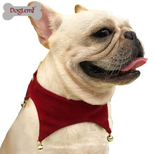 Dog Pet Costume Scarf Accessories Wholesale China Christmas Jingle Bell Scarf